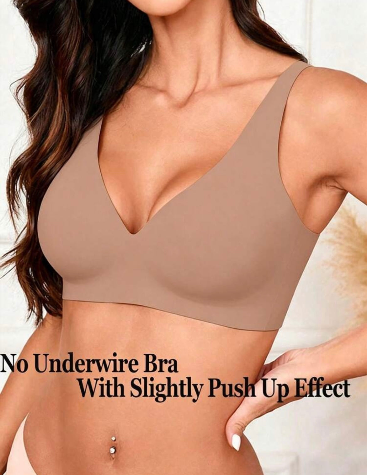 Seamless v neck bra