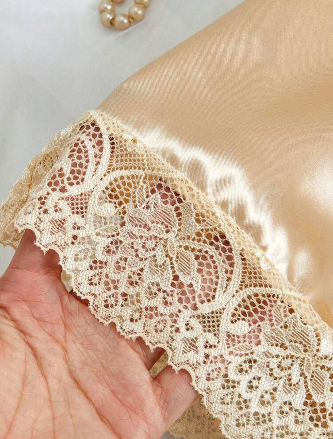 Champagne backless sleepwear