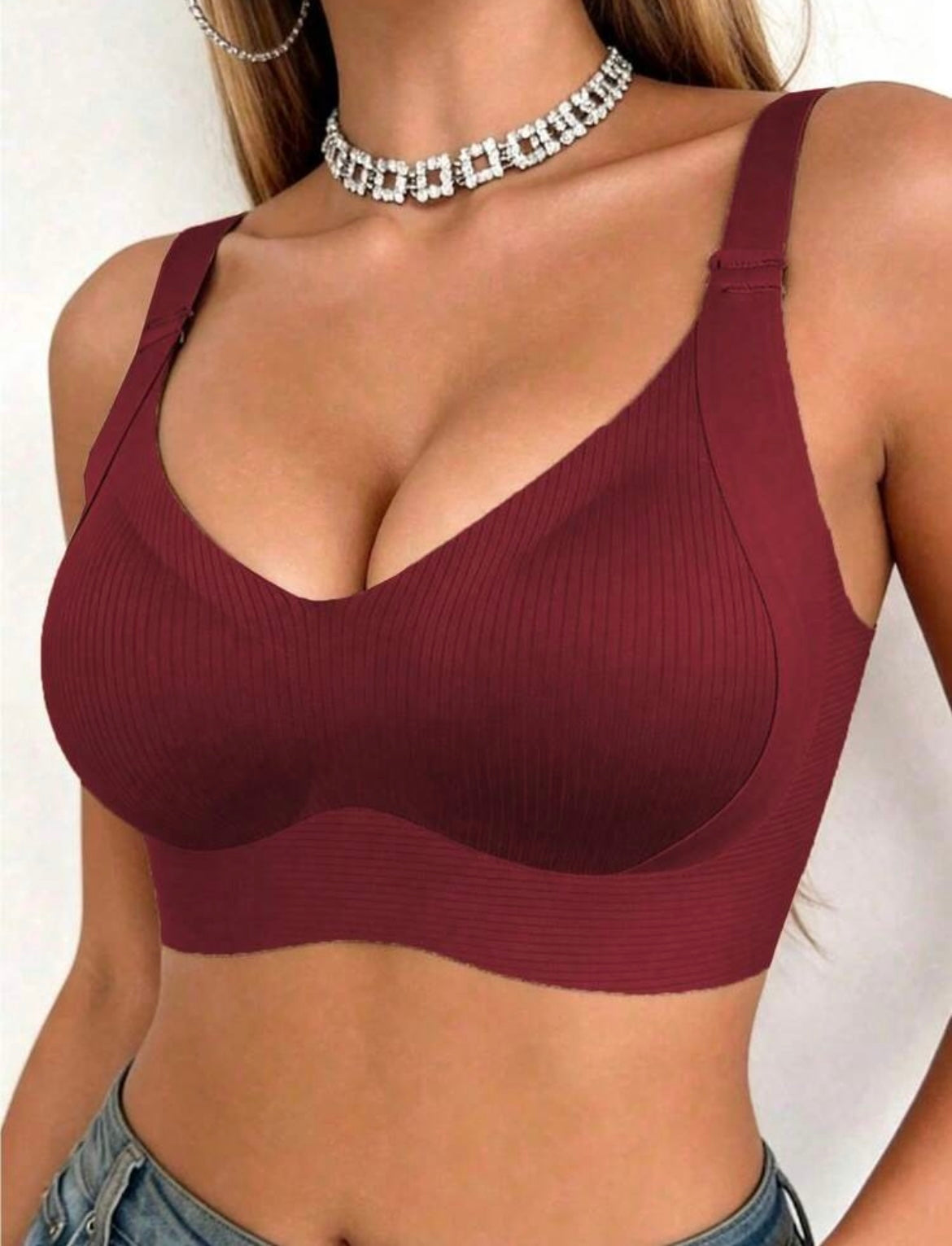 Pushup Bra (Burgundy)