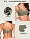 Seamless v neck bra