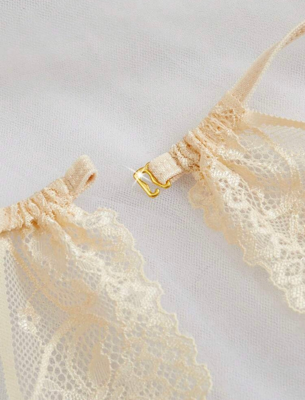 Champagne backless sleepwear